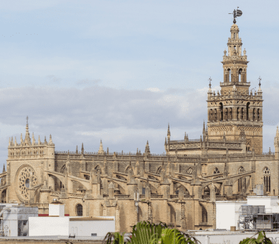 catedral de Sevilla en vista panorámica