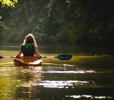 Actividad de kayak al aire libre