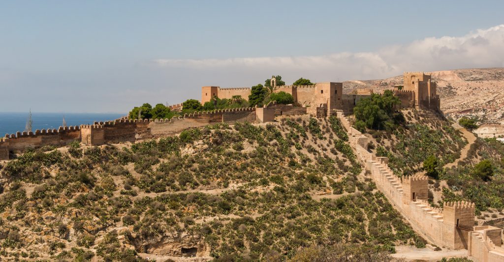 Alcazaba de Almería vista desde el cerro de San Cristóbal