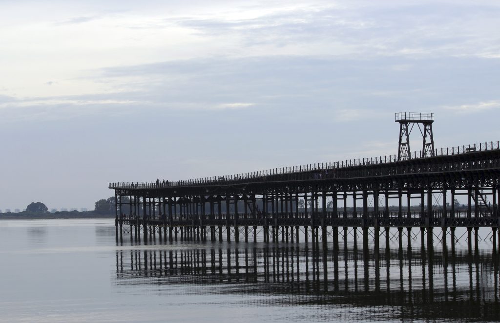 Muelle del Tinto en la ciudad de Huelva