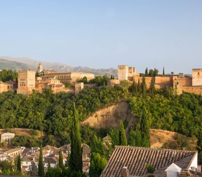 Vista panorámica de la Alhambra de Granada
